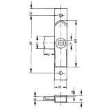 Einreiber mit federnder Zunge, Stahl verzinkt