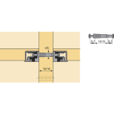 HETTICH VB 35/36 Doppeldbel fr Mittelwand, Bohr 5, Spannma 6.7, Plattenst.19