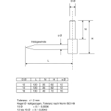 Einschraubkegel 12 mm, Edelstahl-Effekt