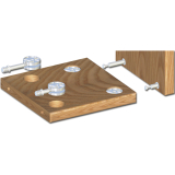 Exzentergehuse  35 mm, Zamak verzinkt