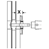 FSB Wechselstift 05 0115,70 mm,VK 8 m. Hlse 8,5 mm,Ma X =32,5-41,5 mm,verzinkt