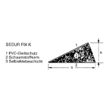 Falzdichtung Sedur- Fix-K, 10 x 5 mm, Kunststoff braun