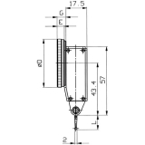 K�FER F�hlhebelmessger�t K 30 Messbereich 0,8 mm Ablesung 0,01 mm