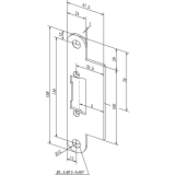 Lappenschlieblech kurz LAP kurz, 53A35-01, Edelstahl