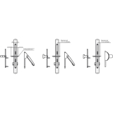 Drckerstift geteilt, LI 85 x LA 85 mm, krzbar