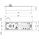 Bodentrschlieer TS 500 N, EN 3 mit Feststellung 90