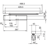 Gleitschiene E, silber
