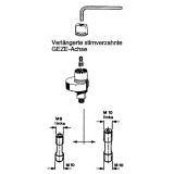Achsverlngerungen TS500/550, 25 mm, Stahl verzinkt