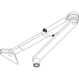 Gestnge fr TS 2000/4000, silber
