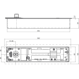 Bodentrschlieer GEZE TS 550 NV, EN 3-6 mit Feststellung 80-165