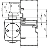 Gleitschiene ohne Feststellung, TS 3000/5000, wei RAL 9016