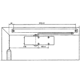 Gleitschiene TS 1500 G, ohne Feststellung, silber