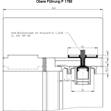 GU-937/934 HS Fhrungsschienen-Set oben P1786, L=4000 mm, silber eloxiert