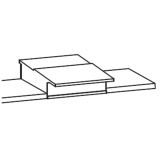 GU Thermostep/Timberstep Dichtplatte fr Mittelsto unten IV88-92