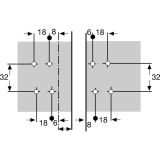 SECOTEC Gelenkscharnier Easy-On aufschraubbar mit Feder SB-2