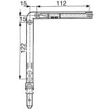 Eckwinkelgetriebe GEZE FZ 90 fr OL 90 N, rechts, Stahl verzinkt