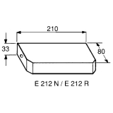 Elektroantrieb E 212 R1, silber eloxiert