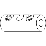 Stangenkupplung OL 90 N, Stahl verzinkt