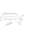 Griffleiste TRIM Lnge 595 mm, Aluminium natur eloxiert