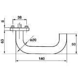 GRUNDMANN Wechselgarnitur GEOS 1754/D6K FH m. Rosetten PZ, VK 8,5, Edst. matt