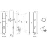 GRUNDMANN SH-Wechselgt. ALT-WIEN Knopf gerade, TS34-78, Mess. verchr.