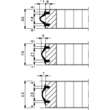 Kantenschutzprofil HAWA,1 ROL = 5 Meter, Gummi EPDM wei� (RAL 9001)
