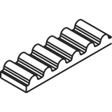 Synchronbeschlag HAWA-Symmetrie 80/Z, Fl�gelb. 500-1200 mm f. 2-flg.Schiebet�ren