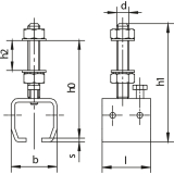 Befestigungsmuffen HELM 404, Stahl gelb passiviert
