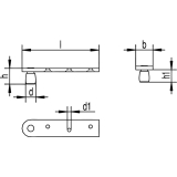F�hrungsrolle, 12 mm, Stahl gelb passiviert