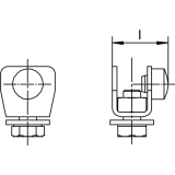 Schienenstopper HELM 100 P, Stahl gelb passiviert