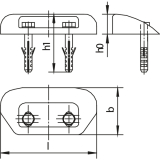 Schildkr�tenf�hrung HELM 418, Kunststoff PA 6, glasfaserverst�rkt