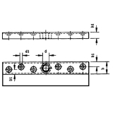 Anschraubflansche HELM 393, Stahl gelb passiviert