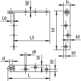 Tragwinkel HELM 396, Loch-� 5,4 mm, Stahl gelb passiviert