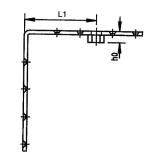 Tragwinkel HELM 395, Loch-� 5,4 mm, Stahl gelb passiviert