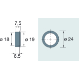 HETTICH PRESTIGE 2000 Zyl.-Drehstangenschl. Z23, Dornma� 15, �18, Zinkdruckguss