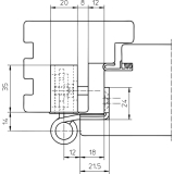 Trband Baka Protect 4010 3D FD MSTS m.Stiftsich. 1Satz= 3Stk.Stahl verz. silber