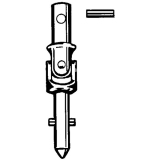 Kreuzgelenk HAUTAU FL 190 8/10, Stahl verzinkt