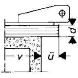 Stangenfhrung HAUTAU FL 190 Nr.1 f. Gelenkbertragung,Stahl verzinkt (OL 35922)