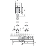 Beschlagset HAWA Junior 250/B ohne Laufschiene