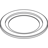 Drehgriff HAWA, TS 41 - 57 mm, Messing vernickelt matt