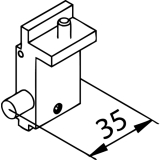 Stopper HELM GT-L 80 f�r Einzugsd�mpfung, rechts