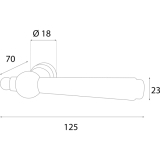 HRTNAGL Drckerlochteil FULP - Ansatz 18 mm, verzinkt schwarz passiviert