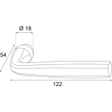 HRTNAGL Drckerlochteil HALL - Ansatz 18 mm, verzinkt schwarz passiviert