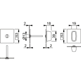 HOPPE Drckergt. AMSTERDAM - auf Ros. BB, TS35 - 45, Edelstahl