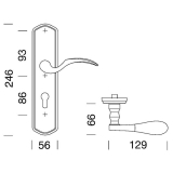 HOPPE SH-Drckergt. MNCHEN - auf LS PZ92, rechts, TS-80, Mess. PVD-besch.