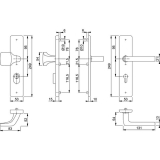 HOPPE SH-Wechselgt. DALLAS - auf LS PZ88, TS67-72, mK. EdSt.matt
