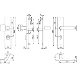 HOPPE SH-Wechselgt. DALLAS - auf LS PZ88, TS67-72, mK. EdSt.matt