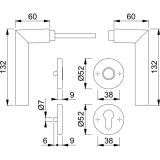 HOPPE FH-Drckergt. STOCKHOLM - auf Ros. PZ, TS40-45, SST, SE.
