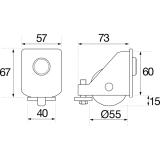 Beschlagset f�r freitragende Tore K2160 max. Torbreite 5 m, Stahl verzinkt