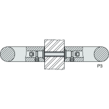 KWS Befestigungszubehr P3 - paarweise, M 8 x 140, Stahl verz.